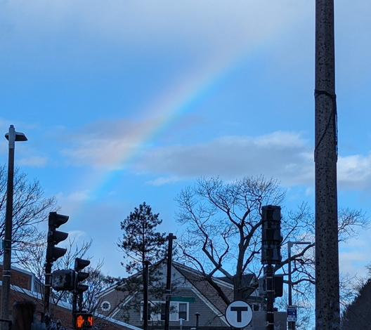 Rainbow over Jamaica Plain