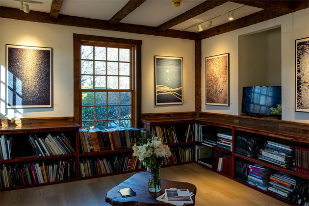 The gallery space at The Griffin Museum of Photography